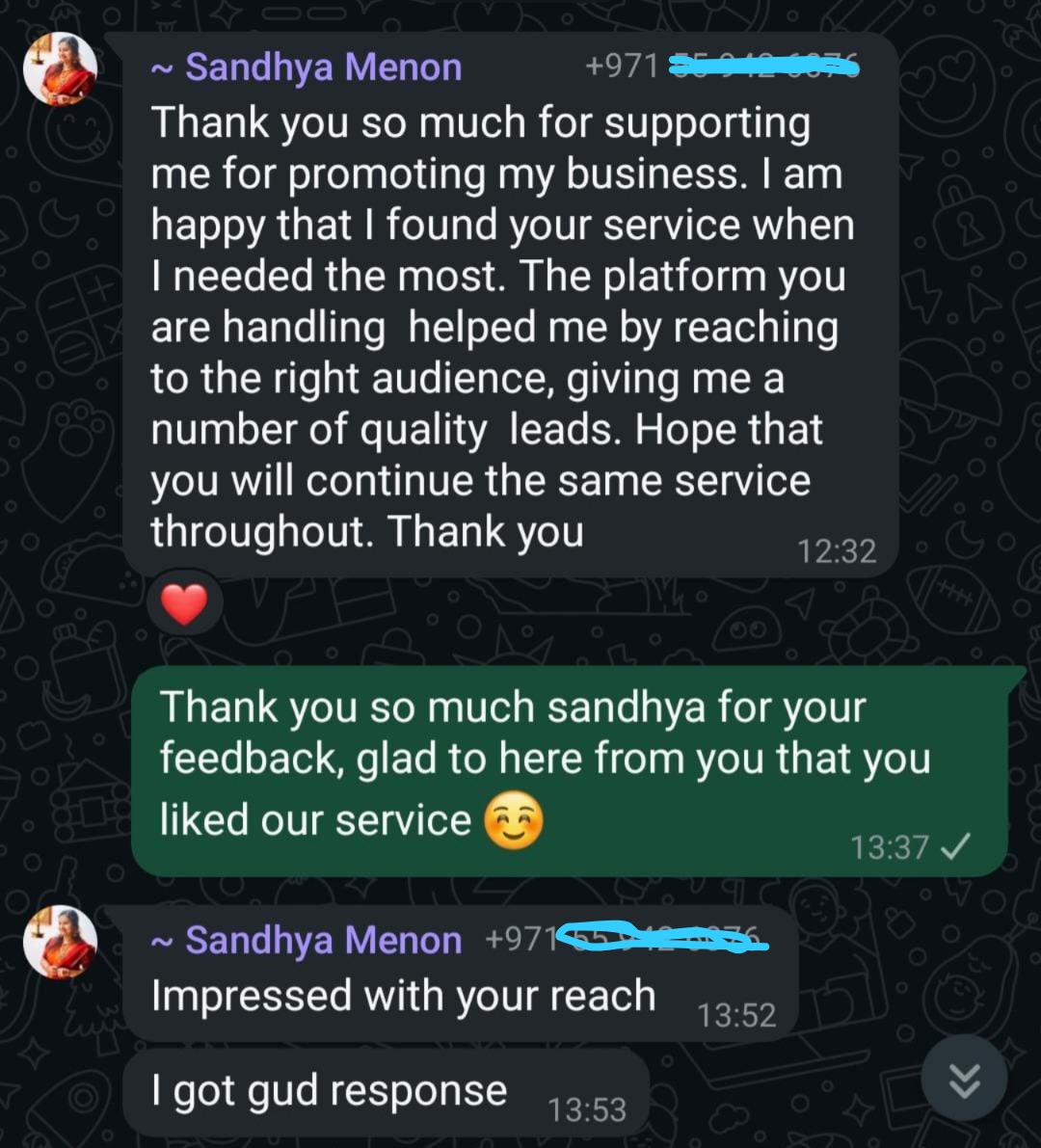 Client review screenshot 1