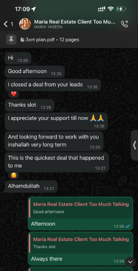 Client review screenshot 4